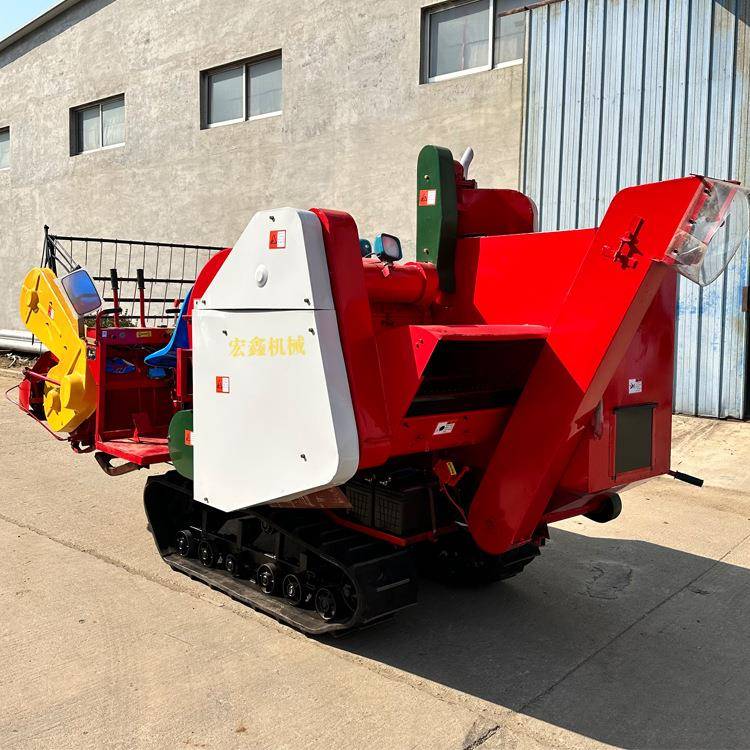 履带小地块树区空割麦机 小小麦联合收割式机JPP 水稻菜籽大联豆