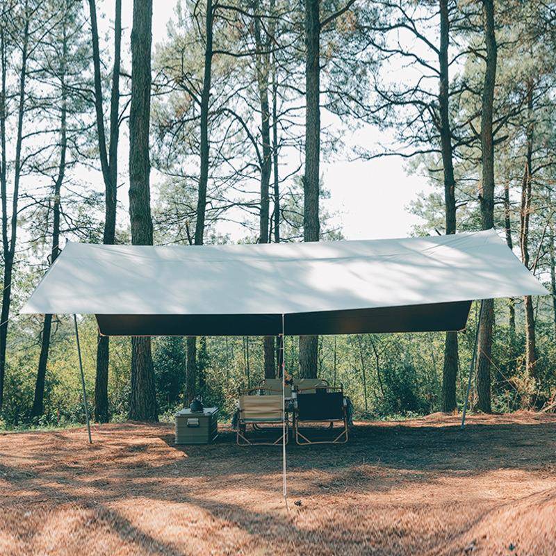 现户货供外应厂家高档黑胶天幕帐篷遮棚露营防晒防风EQY阳野营装