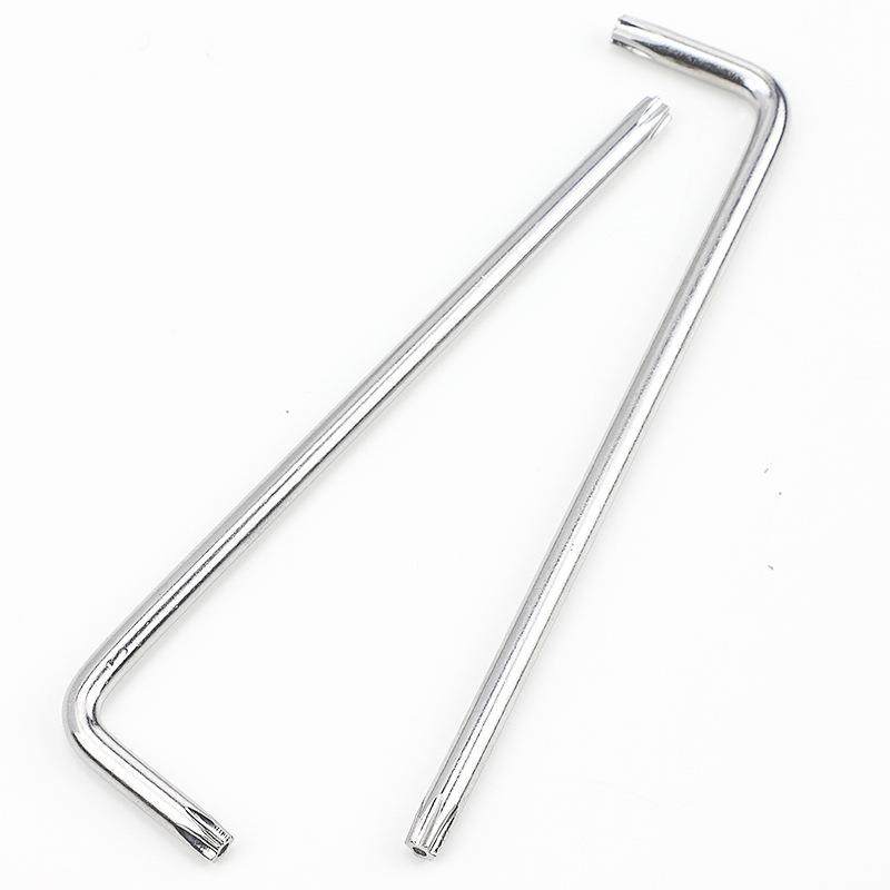 镀L型带孔梅花扳手651无8孔梅镍花内六角扳手迷你防盗小扳手T/T/T