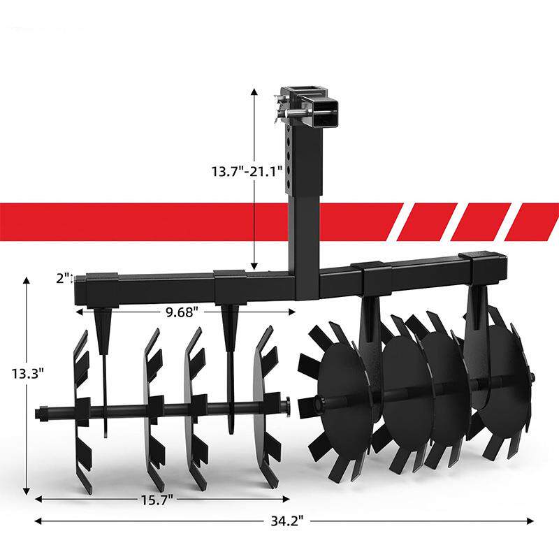 挂载式 盘犁CPR地耙 2耕地圆盘 形转盘 3 英圆寸 带2英寸圆接口