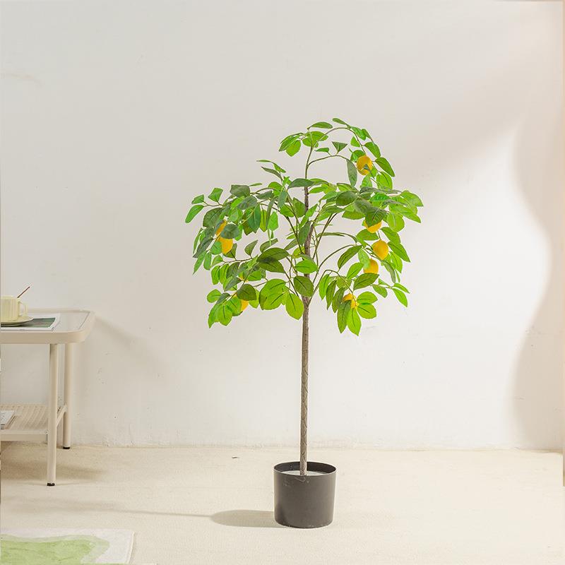 风北欧柠YJ-0055仿真绿植室檬树盆栽摆件内客厅装饰假植物盆景假