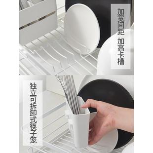 厨房碗架沥水架滤水篮置物架碗碟筷子餐具碗筷盘子收纳架家用 日式
