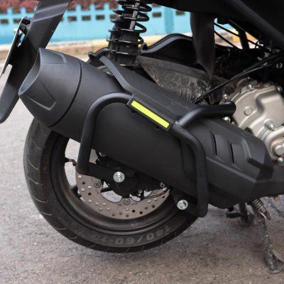 适用无极SR250GT排气管护杠LX250T改装配件消音器防摔保护杠加厚