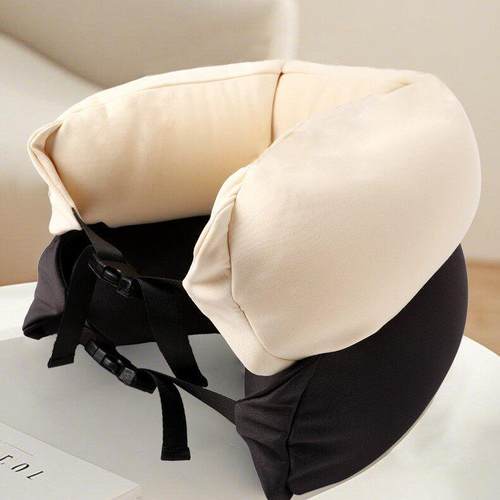 日式新品u型枕eps颗粒护颈枕旅游颈枕可携式脖子靠枕办公室午睡颈