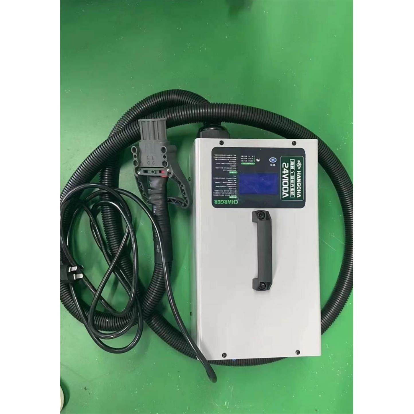 杭州电动搬运堆高叉车锂电池充电机器24V100A专用充电机器设备