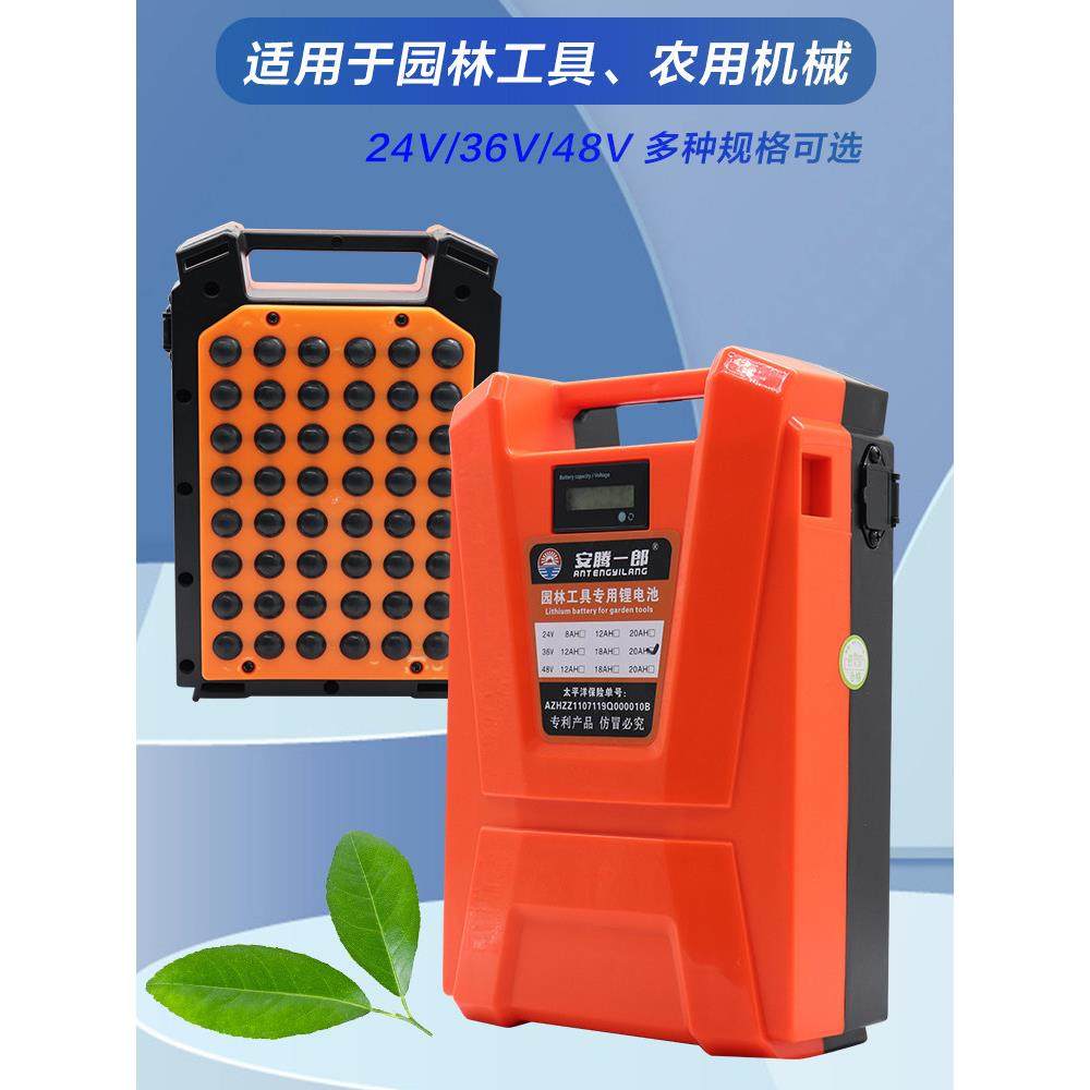 电动割草机绿篱机采茶机锂电池24V36V48V电池园林工具专用锂电池