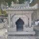 石雕土地庙花岗岩土地公土地婆神龛青石小庙山神石庙家用供奉神龛