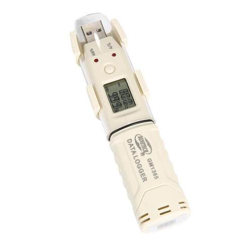 标智GM1365温湿度记录仪 工业高精度温度计自动记录带存储温湿表