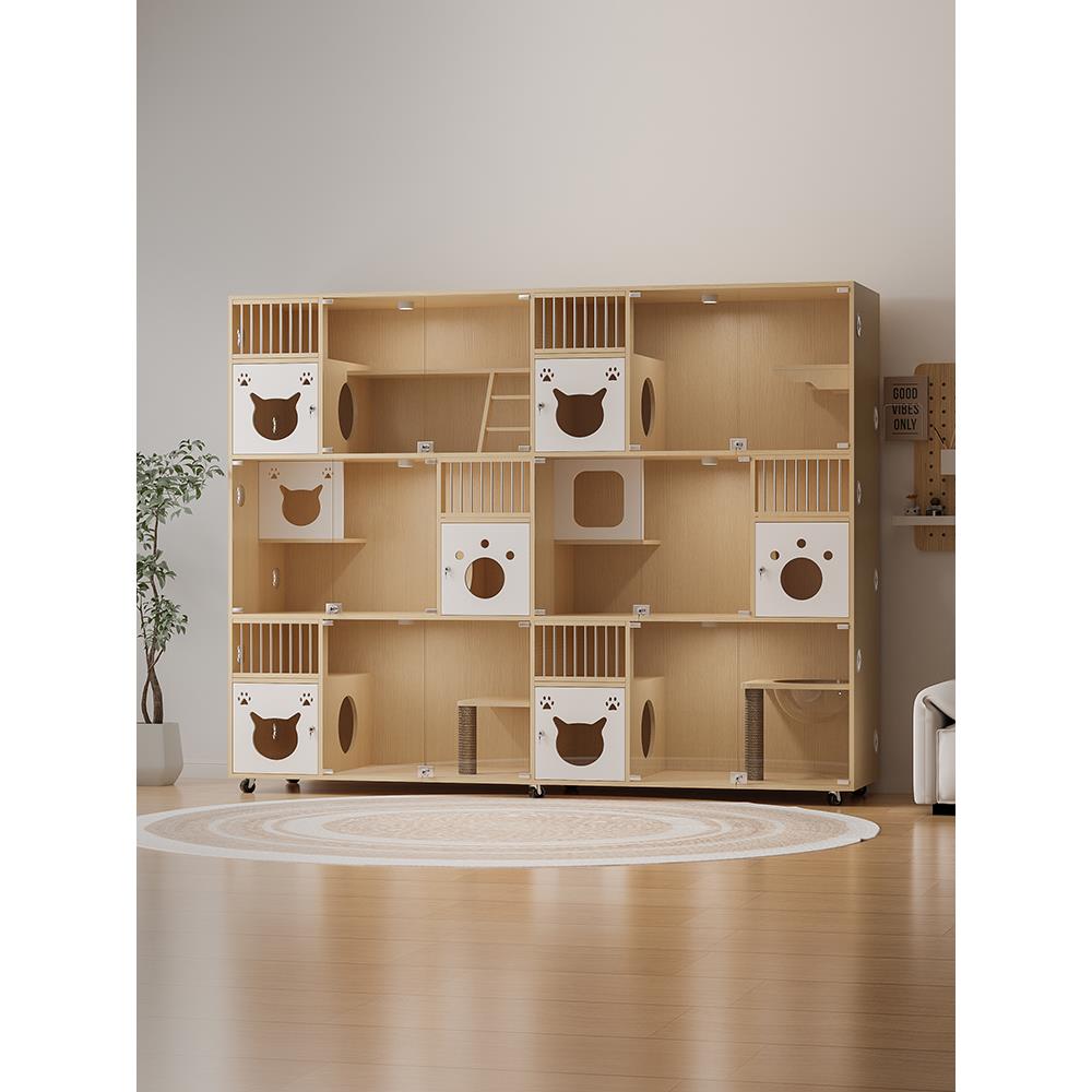 采购产品定制猫柜，猫别墅，猫窝，猫屋，猫屋，宠物店，超大展示