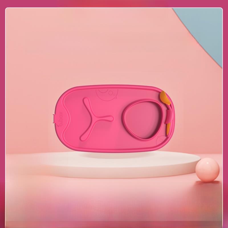 【送爆款辅食勺*1+特价微瑕不售后】bbox儿童便携带勺硅胶餐垫