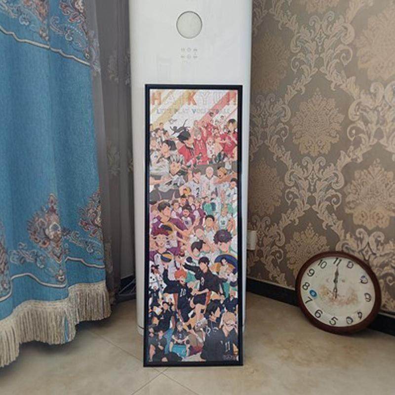 排球少年950片拼图框102*34海报框挂墙98*34清明上河图相框定制