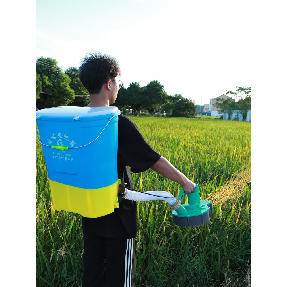 施肥神器农用新款背负式电动施肥器全自动播种宁豹厂家电动撒肥机
