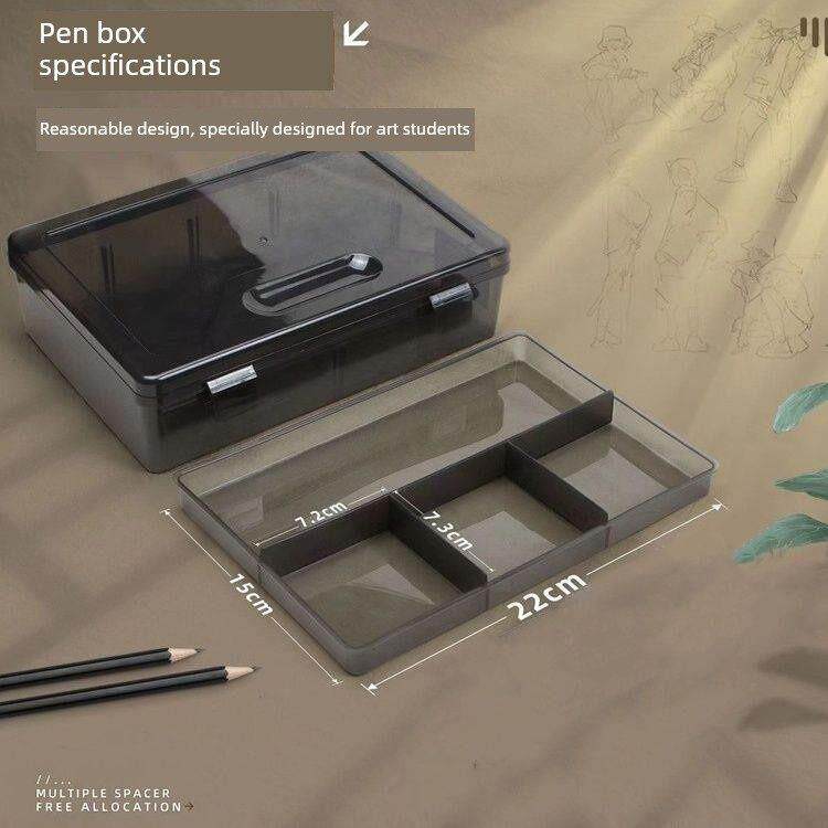 小学文具盒、大容量文具盒、双层文具盒、多功能塑料盒