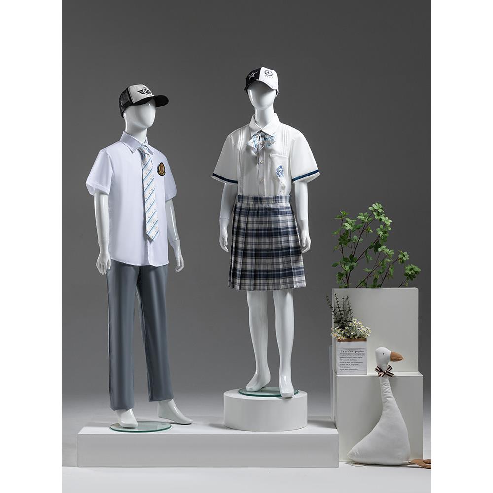 青少年模特道具假人全身男女服装服装店童装儿童学生校服模型展示