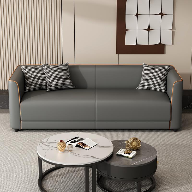 沙发小户型客厅简易出租房服装店休息区接待猫爪皮双人三人位家用