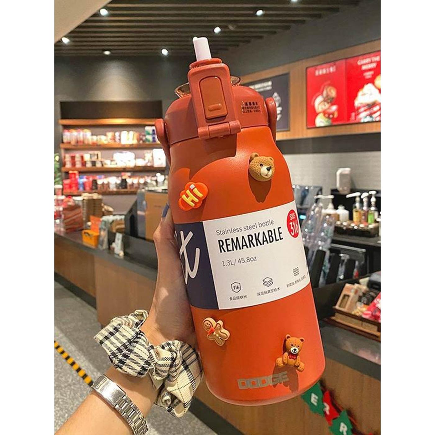 法国FAD KARAN吨吨桶大肚保温杯子墩墩桶水杯直饮防漏水运动水壶