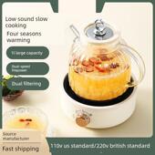 海外110V220V健康壶台湾健康杯多功能小迷你茶壶绝缘玻璃鸟巢