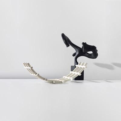 井字拱居饰形摆件树脂镂空立体家样房DLQ客厅书柜玄关软装品摆板