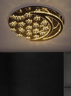 卧室灯温馨浪漫简晶约LAHL2781现代房大气圆形间灯饰水灯客D厅LE