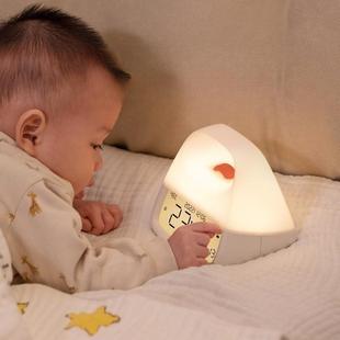 新款钟手提闹钟创夜灯卧室床头时多功小能带001温度数意字儿童闹