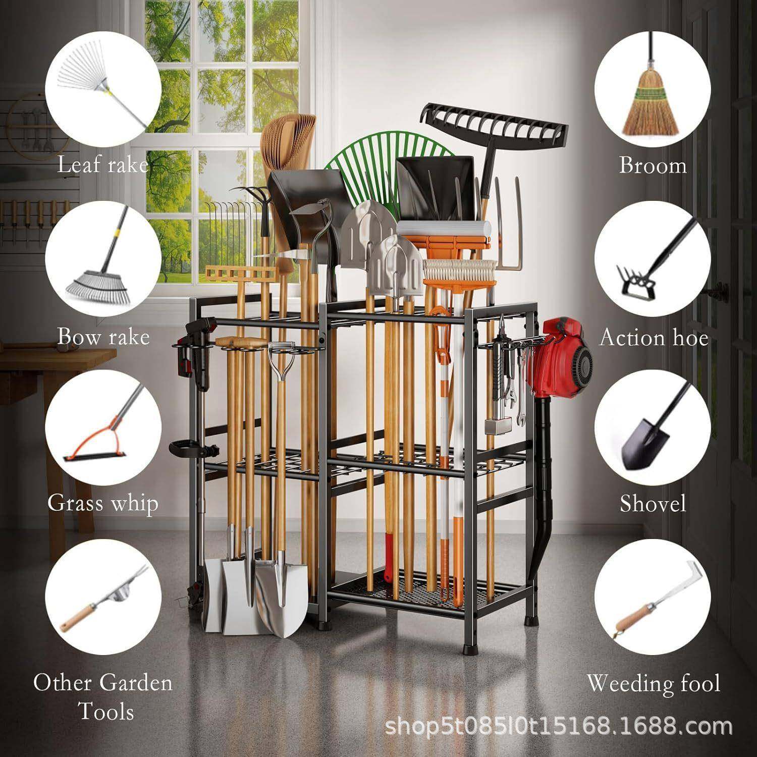 花园收工具庭纳架院扫锄草农具把TYJ01整理架收纳架,收纳整理,书桌收纳置物架,淘宝优惠券,粉丝福利购,淘宝优惠卷