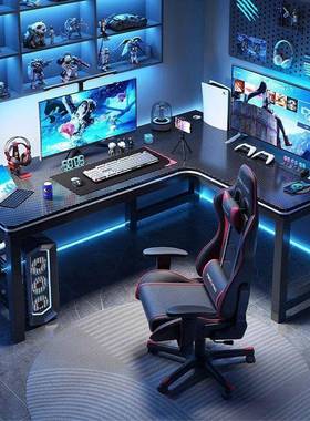 转书桌家用电角脑桌上台式简约l型书桌拐角学桌生书电竞AL101841