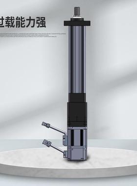 L型直线度式伺服推电动高SEC-50伺精伺服电动缸大推力电动杆直缸