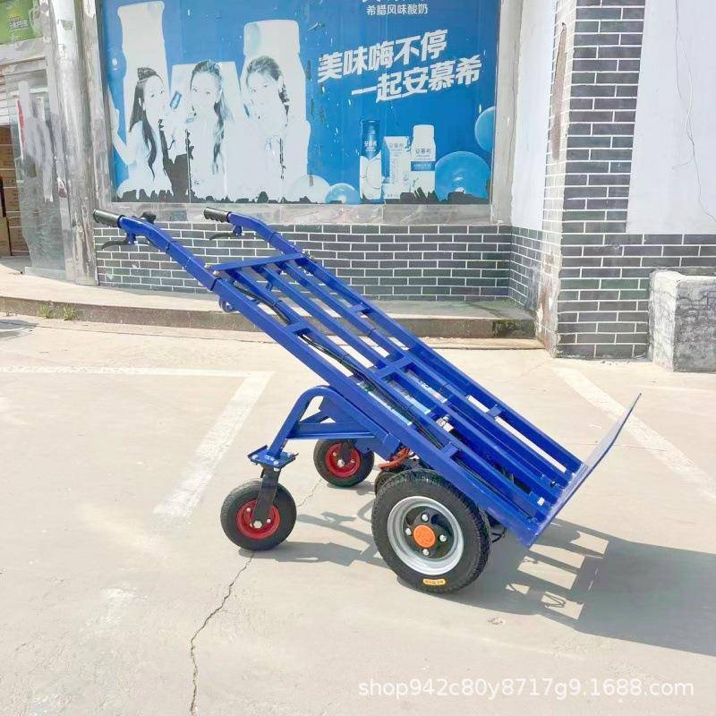 动四轮手推运车双爬坡鸡电公车农用果园载重三轮家用轮带TFR货斗