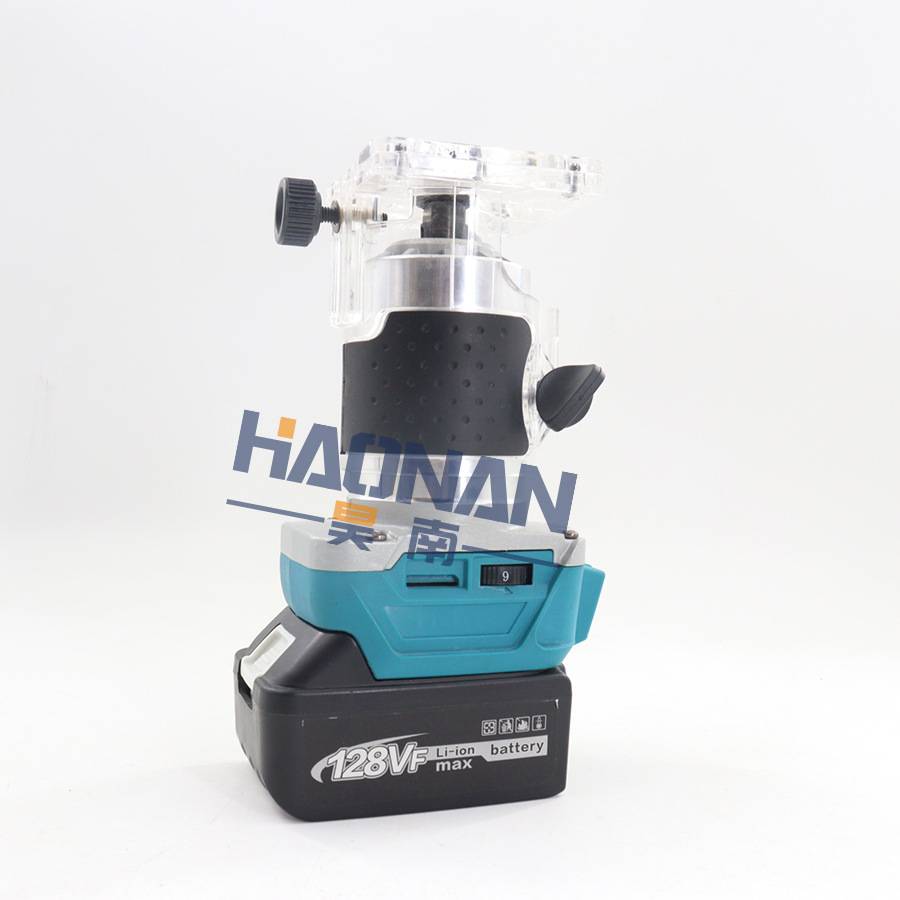 跨境挖孔雕刻机木工锂电无刷牧田款修边机充电开槽机板开孔工具