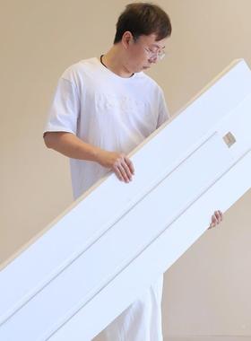 纸分屏风隔断墙办公室隔断假挡板一房变隔两房新OTX型隔断墙简易