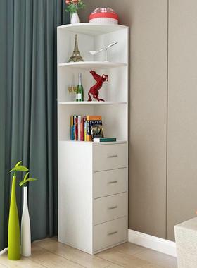 现代室浴转角柜带室锁床头柜衣柜边柜墙角柜客厅角卧柜三JAG角柜