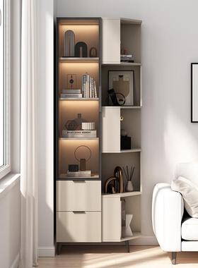 新款转角柜收纳物柜客厅墙角柜49548柜多层展示置架拐约角简沙发