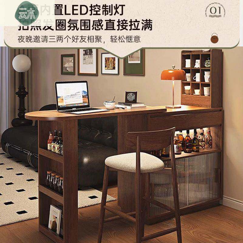 一无品牌/餐边柜隔柜功能边多几酒桌小户型断客体厅伸缩移动高端