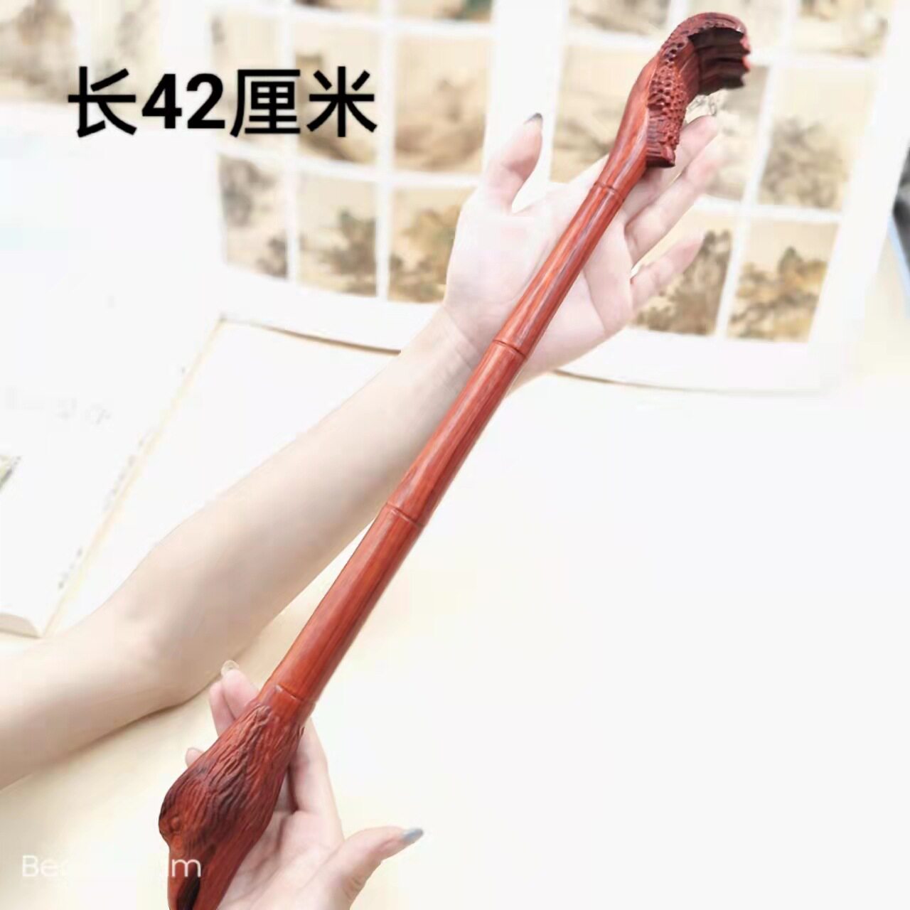 鹰头款痒痒挠木雕工艺品健身锤敲打把玩精雕老鹰款挠子