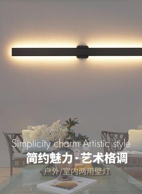 简约壁灯户外防水别墅墙庭角灯1894院门灯室外le阳台露台长条庭d