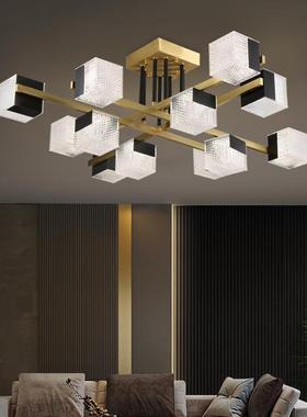 厅现代轻奢客厅铜主灯吸顶灯简52902约大气墅全创意餐别灯卧室灯
