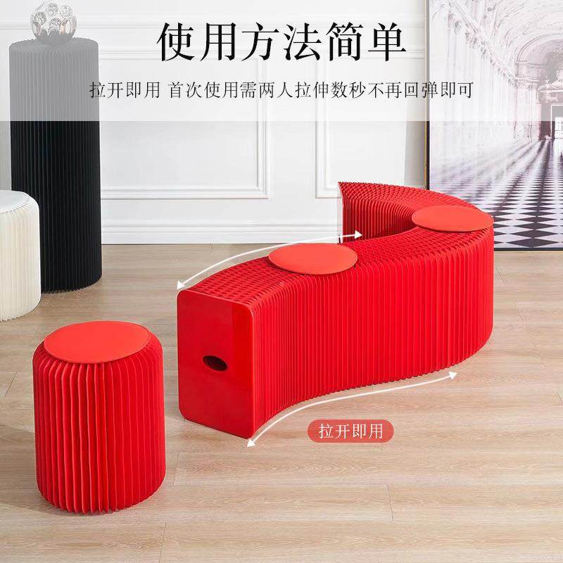 折叠伸凳风YIG琴纸带皮垫展示地台携多功能缩人长条多便式折叠凳,标准件/零部件/工业耗材,车间地垫,淘宝优惠券,粉丝福利购,淘宝优惠卷