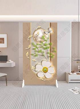 入屏风隔断厅客正对门遮挡卫生间家户用实屏木座77710简约现代玄