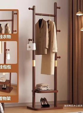 新式家用衣架挂衣帽架中落地卧室入户衣架66054衣帽架客玄厅实木