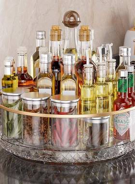 调置架料厨房旋转收纳物用品家用大调味料台面各种NRY多全功能无