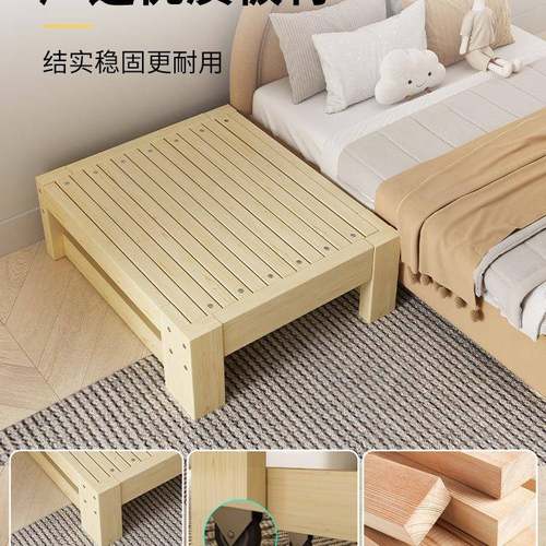 实木伸缩床抽拉小户型客KRG厅榻榻米单人床简易推拉两用沙折叠床