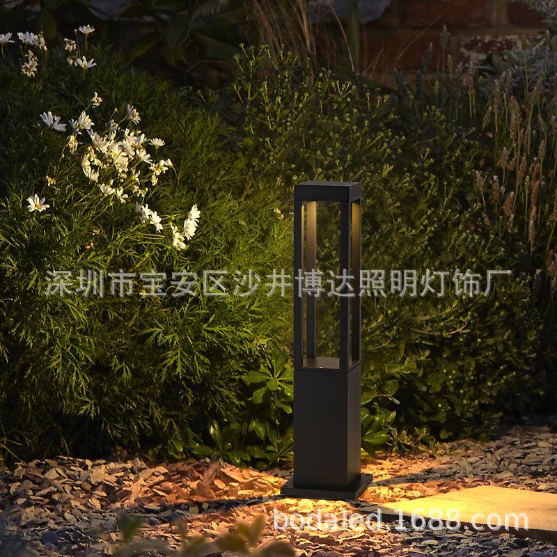 坪灯庭院灯花草灯园009灯广场插电简约立景柱式草坪灯观led户外