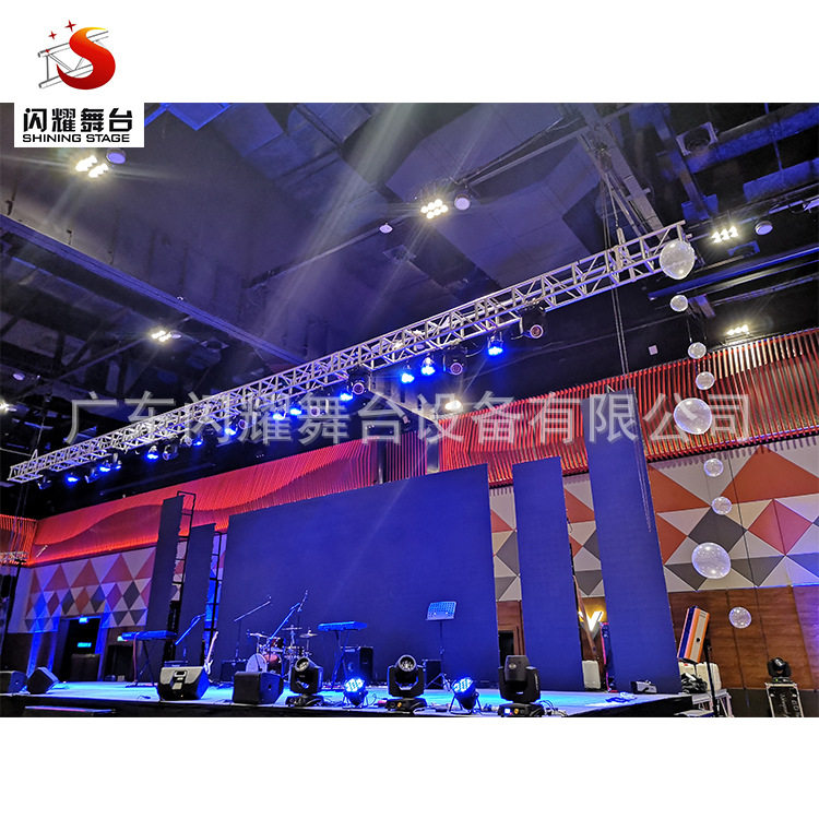 铝合金舞台桁架活动展会婚庆灯光架玻璃T台龙门架展示架展架篷房