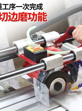 沃玛隆多功能全自动台式瓷砖切割机手动推刀大理石水刀45度倒角器