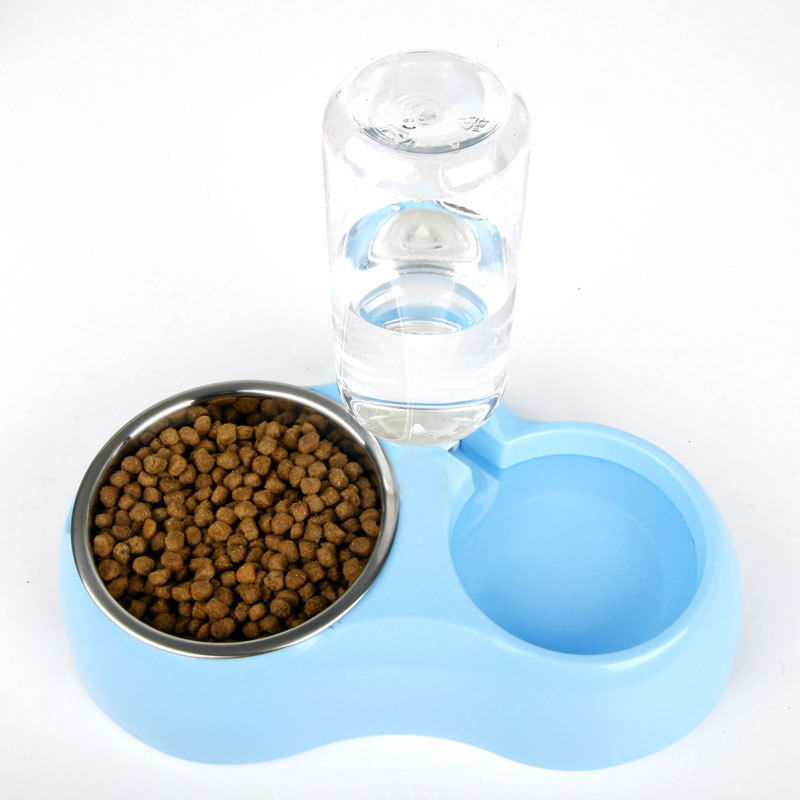 2025新款宠物自动喂水器304不锈钢小号大号双碗泰迪狗狗饮水器