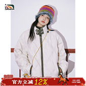 lemanism压印菱格羽绒服男女冬季 轻薄白鸭绒情侣保暖外套潮鸭绒袄