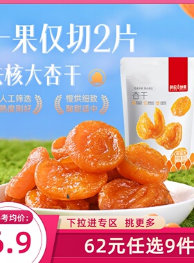 【62元任选9件】薛记炒货红杏干88g/袋杏肉杏脯蜜饯果干酸甜零食
