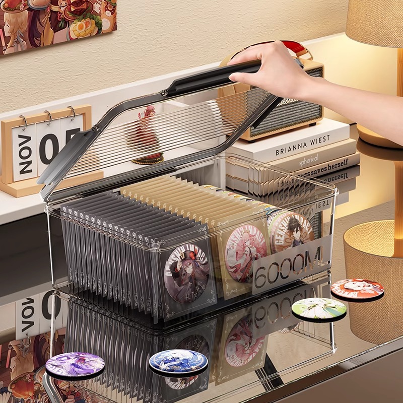 长方形亚克力手帐收纳展示盒