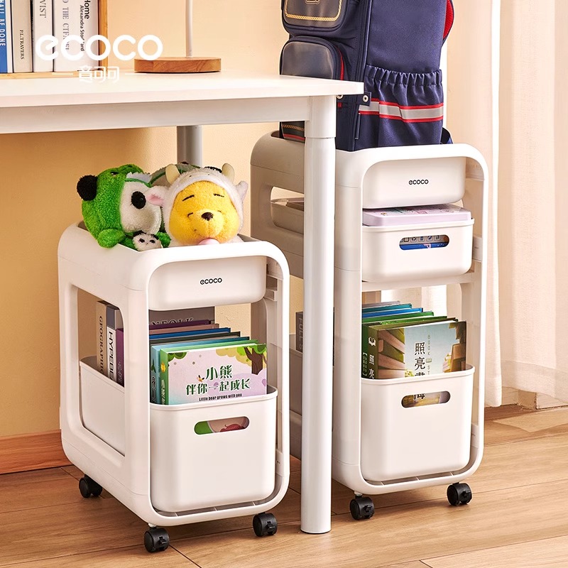 意可可小推车多层收纳架卧室厨房