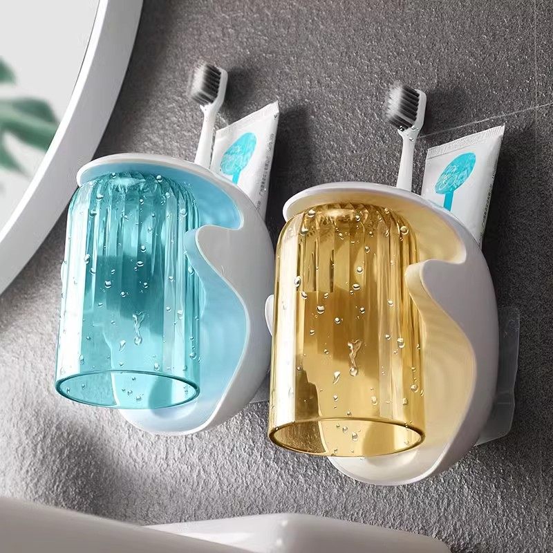 简约磁吸漱口杯挂墙式家用牙刷杯子洗漱杯牙刷牙杯套装牙缸刷牙杯,家庭/个人清洁工具,洗漱杯,淘宝优惠券,粉丝福利购,淘宝优惠卷